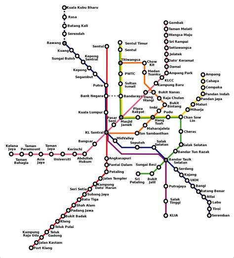kuala lumpur metro map